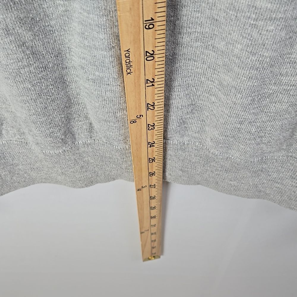 J. Crew Mercantile Men's Light Gray Crewneck Sweater Long Sleeve 1/4 Zip Up Sz L - Picture 7 of 9